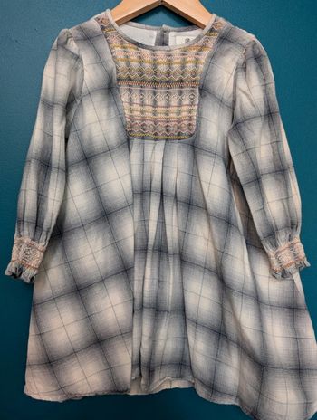 Robe smockée chaude bonpoint 4ans