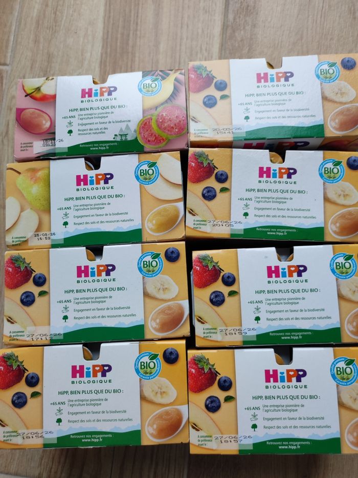 Lot compotes hipp et petit pots bébé - photo numéro 4