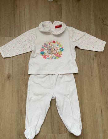 Pyjama Tissaia blanc 12 mois
