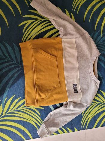 Sweat garçon run tricolore poche garçon 4 ans okaidi