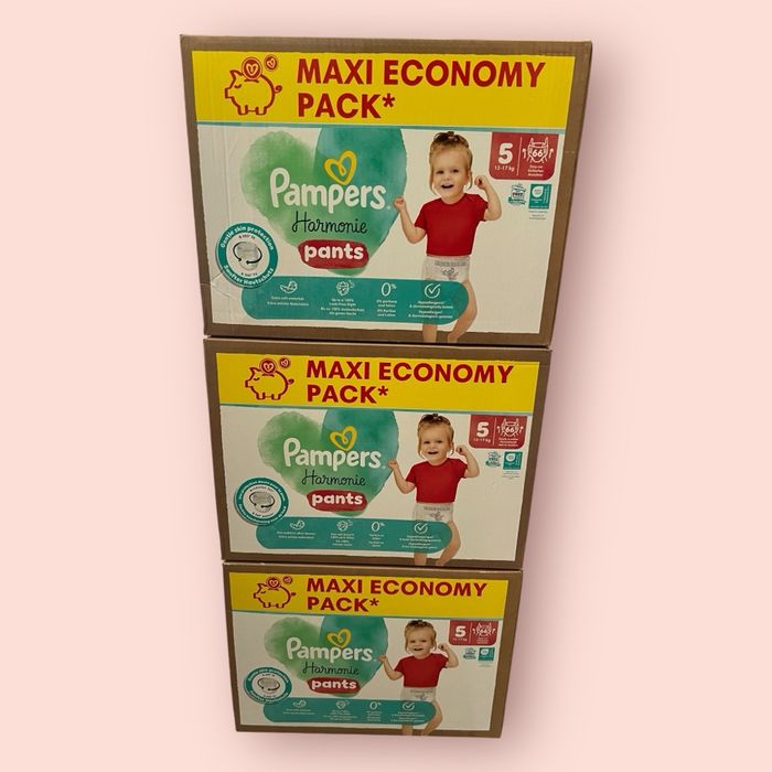 Lot de 3 Maxi Pack de 66 (donc 198) couches Pampers Harmonie Pants [taille 5 : 12 à 17 kg]