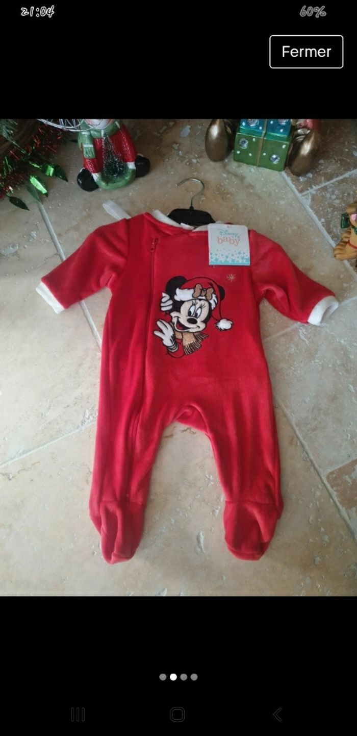 pyjama disney minnie noel 3 mois - photo numéro 2