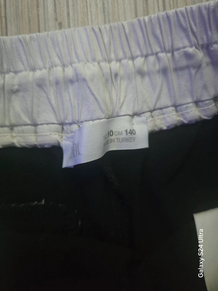 Pantalon jambes large noir - Zara - Taille 10 ans - photo numéro 3