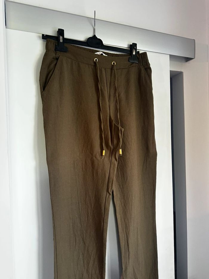 💚Pantalon fluide Sfera– Kaki chic 💛 - photo numéro 2