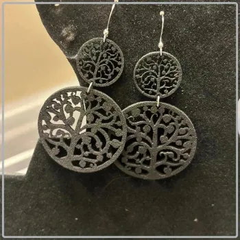 Boucle d'oreille fais main légère