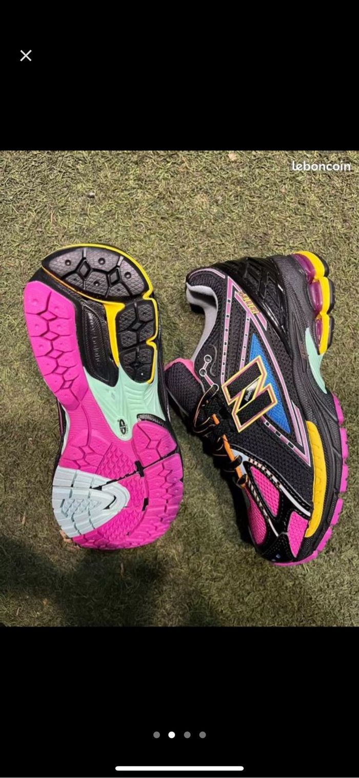New balance 1906r neon nights rose noir jaune 39 - photo numéro 2
