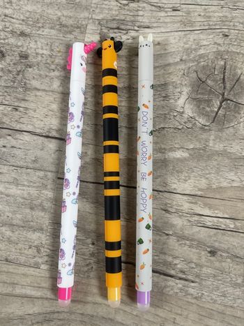 3 stylos Kawai comme des Legami