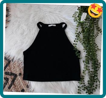 Top Noir d'été Zara Taille S🌿💝
