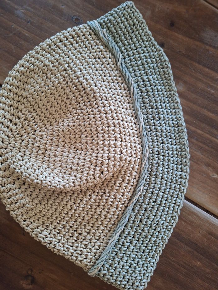 Chapeau fille vintage en rafia - photo numéro 4