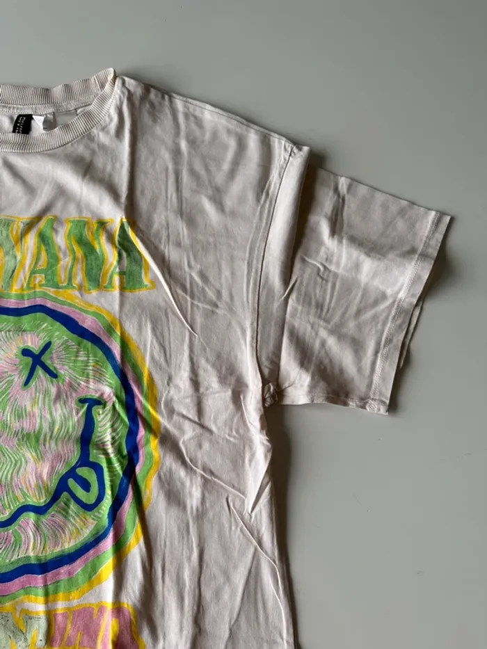 T-shirt beige nirvâna - photo numéro 4