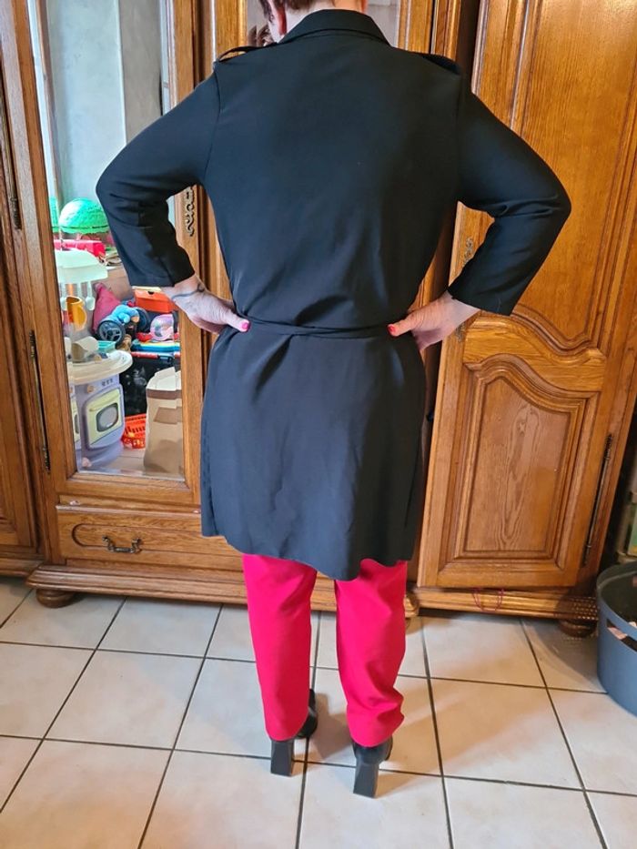 Veste longue à nouer noire longue italy - photo numéro 14