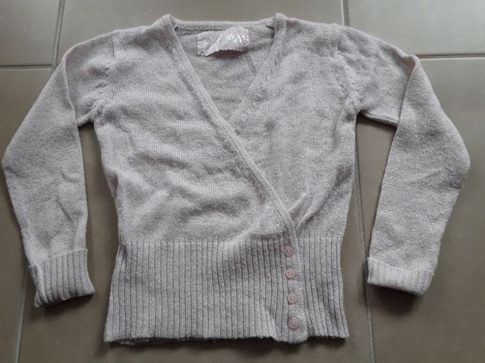 Gilet cache-coeur fille 10 ans OKAIDI TBE