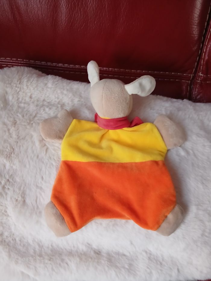 Doudou Chien avec papier bruissant *coloris jaune - photo numéro 5