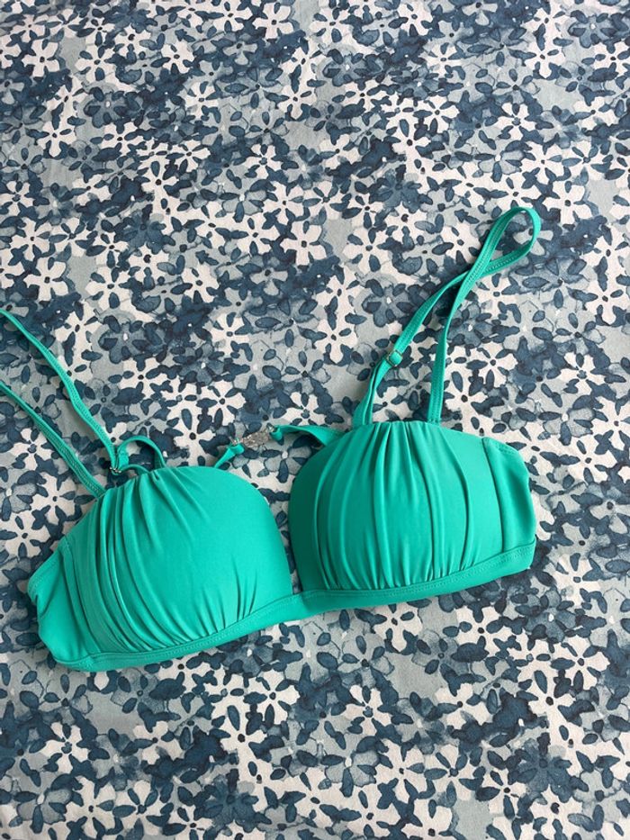 Haut de maillot de bain vert, taille L Georges REch