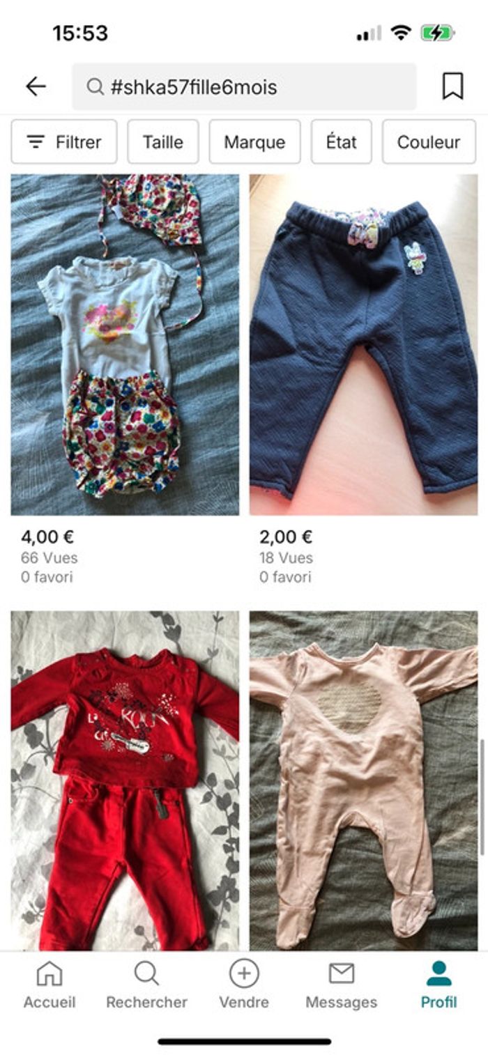 Short fille robes t-shirt 6 mois - photo numéro 4