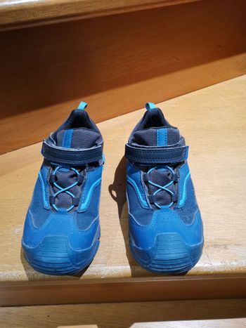 Chaussures de randonnée Crossrock garçon T31 Quechua bleu /gris