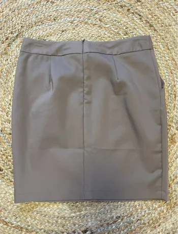 Jupe taupe longueur genoux L