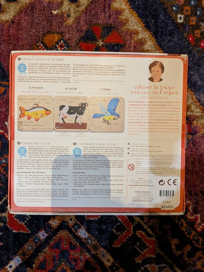 3 puzzles d'animaux vertébrés - photo numéro 7