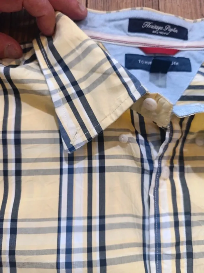 Chemise à carreaux tommy Hilfiger héritage poplin - photo numéro 4