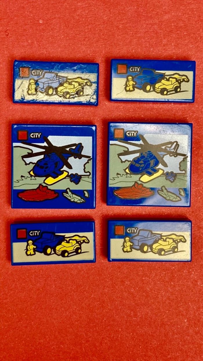 LEGO tuiles imprimées LEGO City