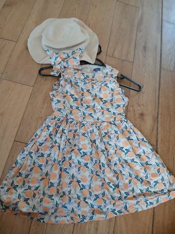 Tenue fille 5 ans robe et chapeau sergent major