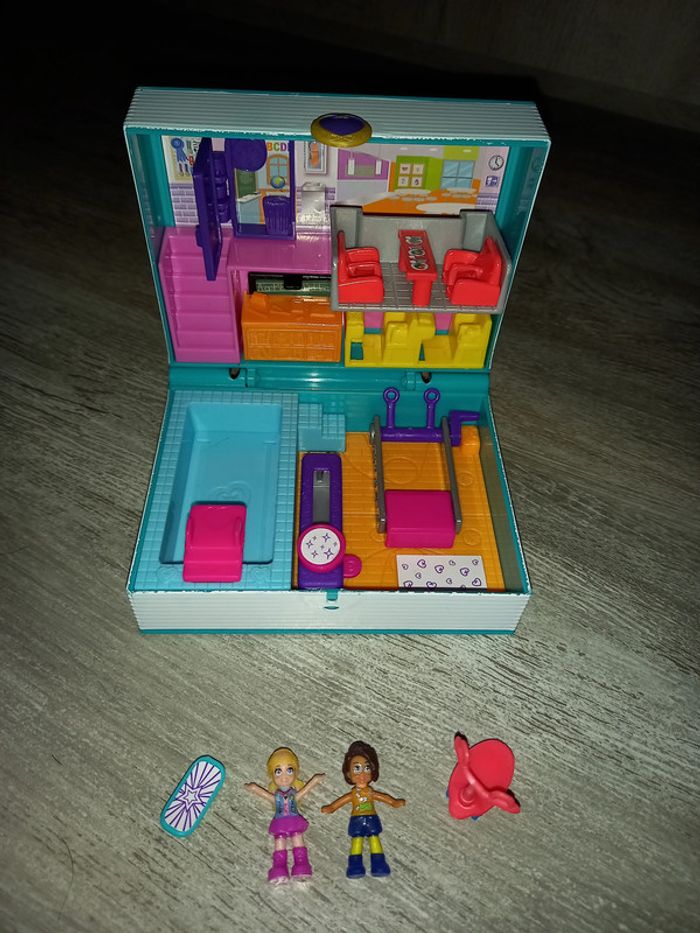 polly pocket coffret univers aventures à l'école