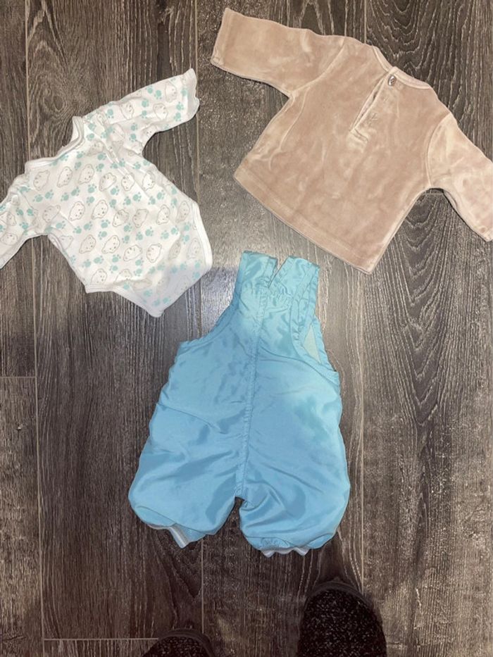 Ensemble salopette 0-1 mois - photo numéro 8