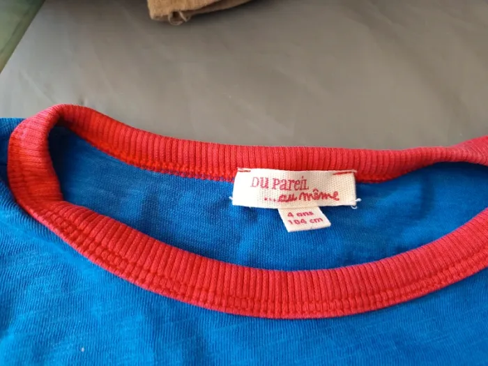 Lot de 2 Tee shirts dpam 4 ans - photo numéro 2