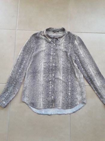 Chemisier imprimé serpent femme 38 LA CITY TBE