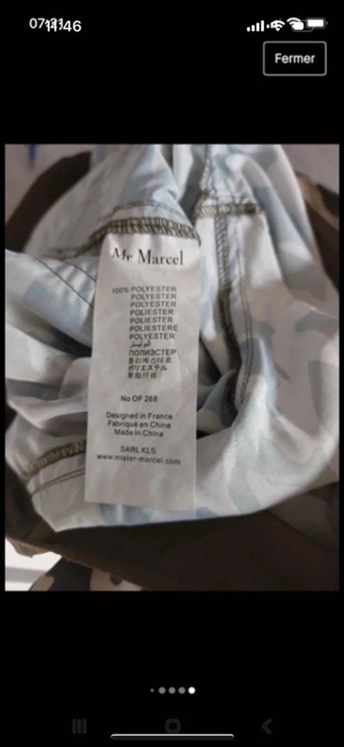 Short Mr Marcel Costume Des Mers modèle Biarritz  Camouflage taille M neuf - photo numéro 6