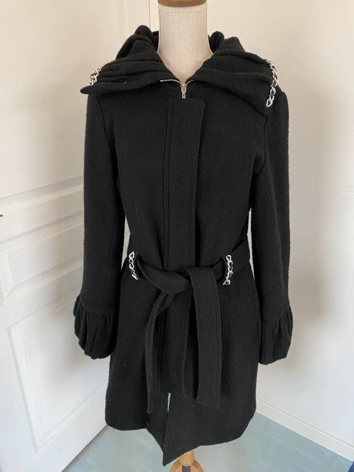 Manteau noir derhy taille L - photo numéro 3