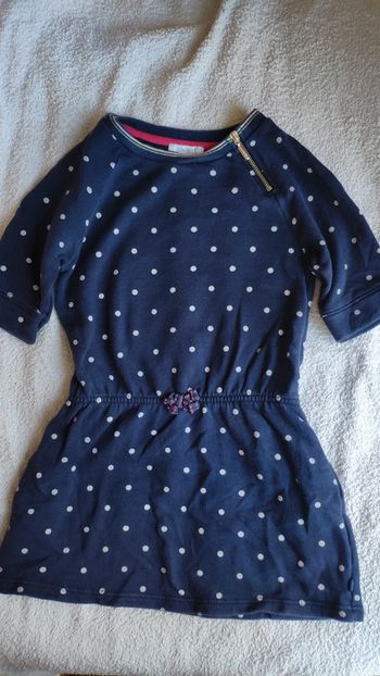 Robe Okaïdi 6 ans bleue à pois