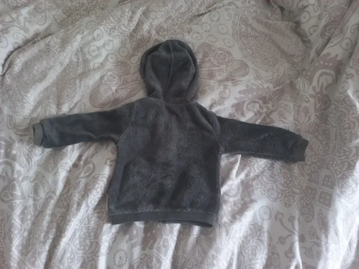 Sweat à capuche zippé chaud Tissaia basics 24 mois - photo numéro 4