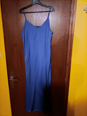 Robe longue bleue