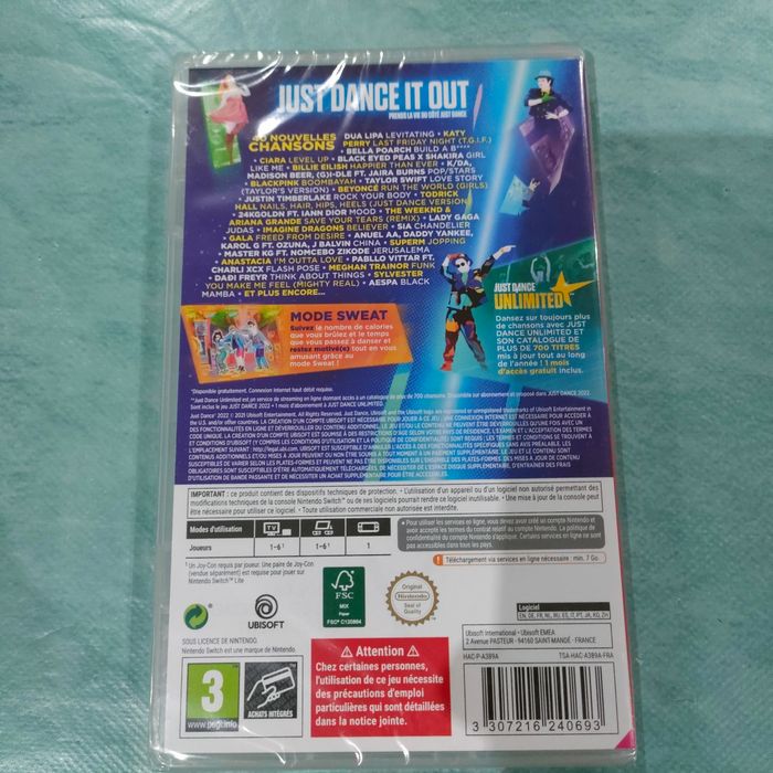 Just dance 2022 Nintendo Switch neuf - photo numéro 2