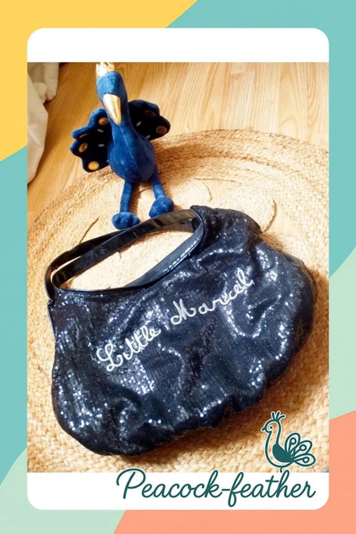 Sac sequins noirs Little Marcel