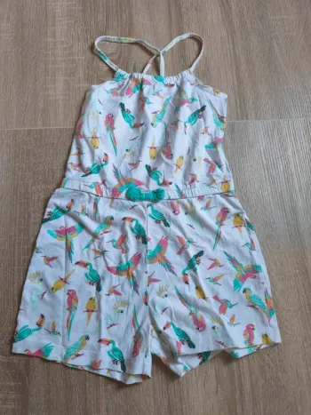 Combi short  perroquet - 4-6 ans