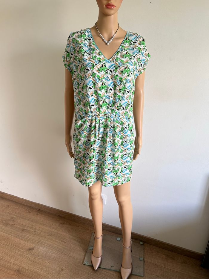 Robe imprimée neuve à manches courtes Lenny B taille française 40 - photo numéro 3