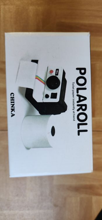 Chinka Polaroll Polaroid Camera Wall Toilet Paper Holder Gag Gift Bathroom Retro