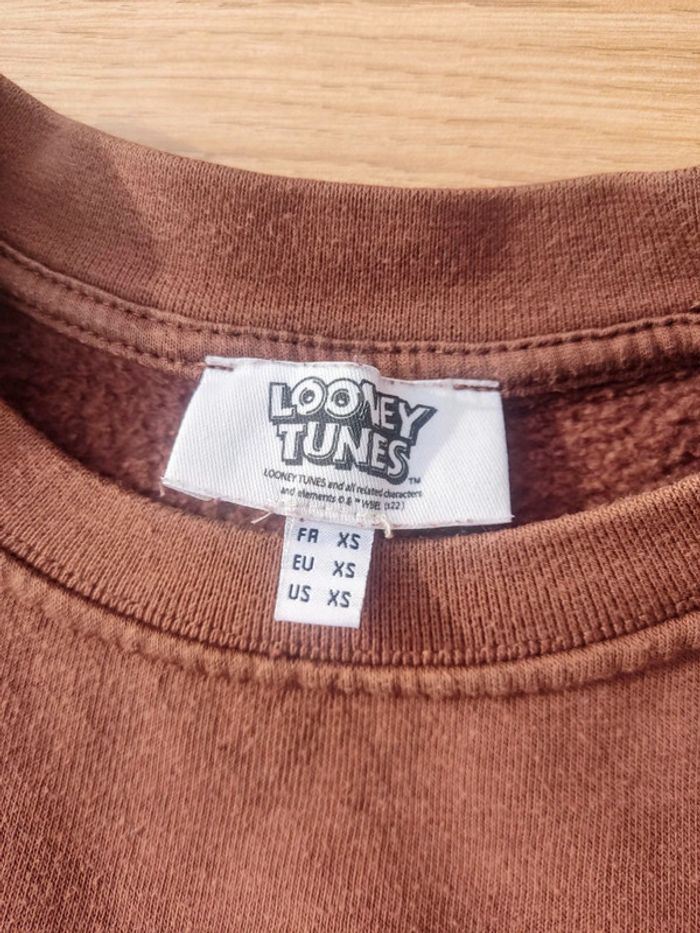 Pull Looney Tunes Marron XS - photo numéro 5