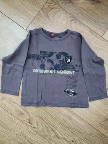 T-shirt manches longues brun violet Tissaia - 3 ans