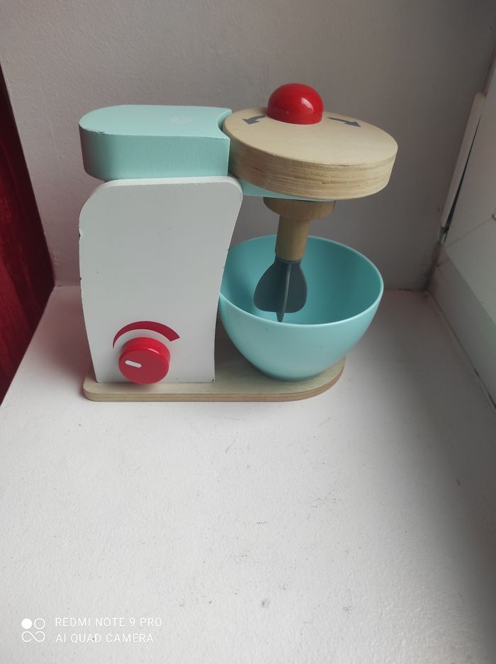 Robot pâtissier bois enfant