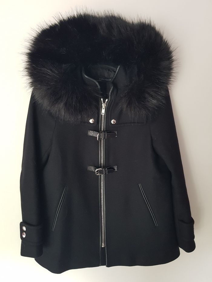 Magnifique manteau à capuche fausses fourrure taille 38 Zara - photo numéro 8