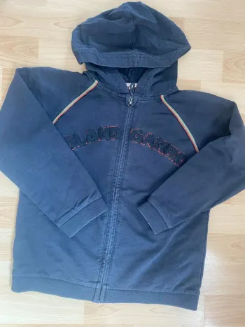 Veste sweat zippe à capuche 6ans Roland Garros