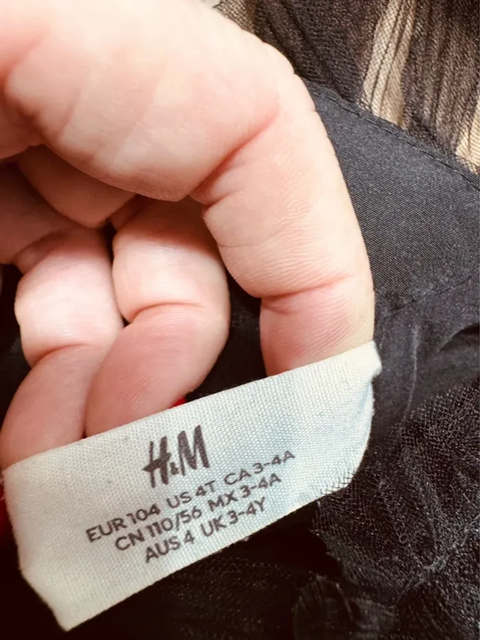 Taille 3-4 ans robe Noël fille H&M noir * tulle * 🎄 - photo numéro 7