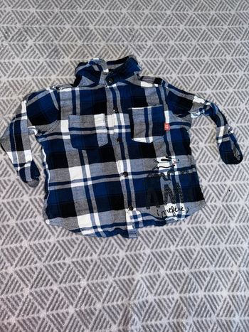 Chemise à carreaux bleu et blanc - 12 mois - Sucre D’orge