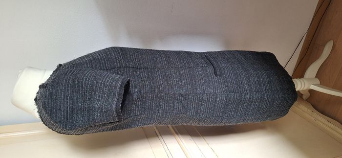 Robe grise chinée Comptoir des Cotonniers taille 38 dos ajouré polyester soie - photo numéro 2