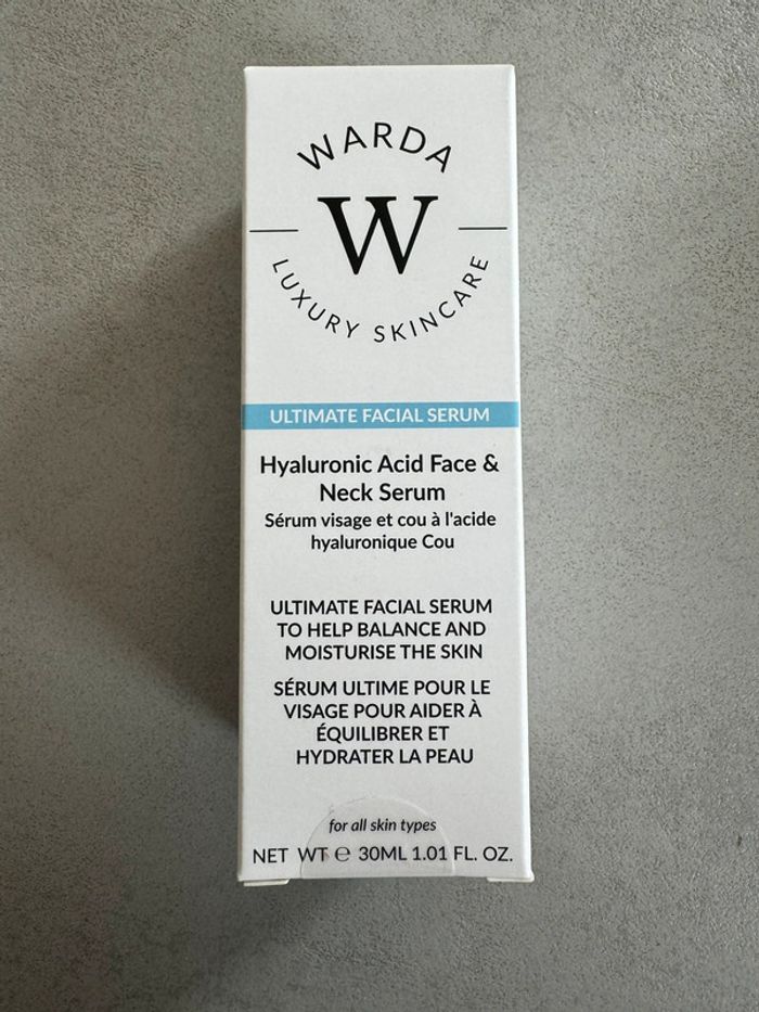 Sérum visage cou acide hyaluronique Warda Luxury