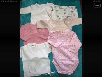 lot 5 bodys bodies h& m et autres 3 mois + 1 brassière