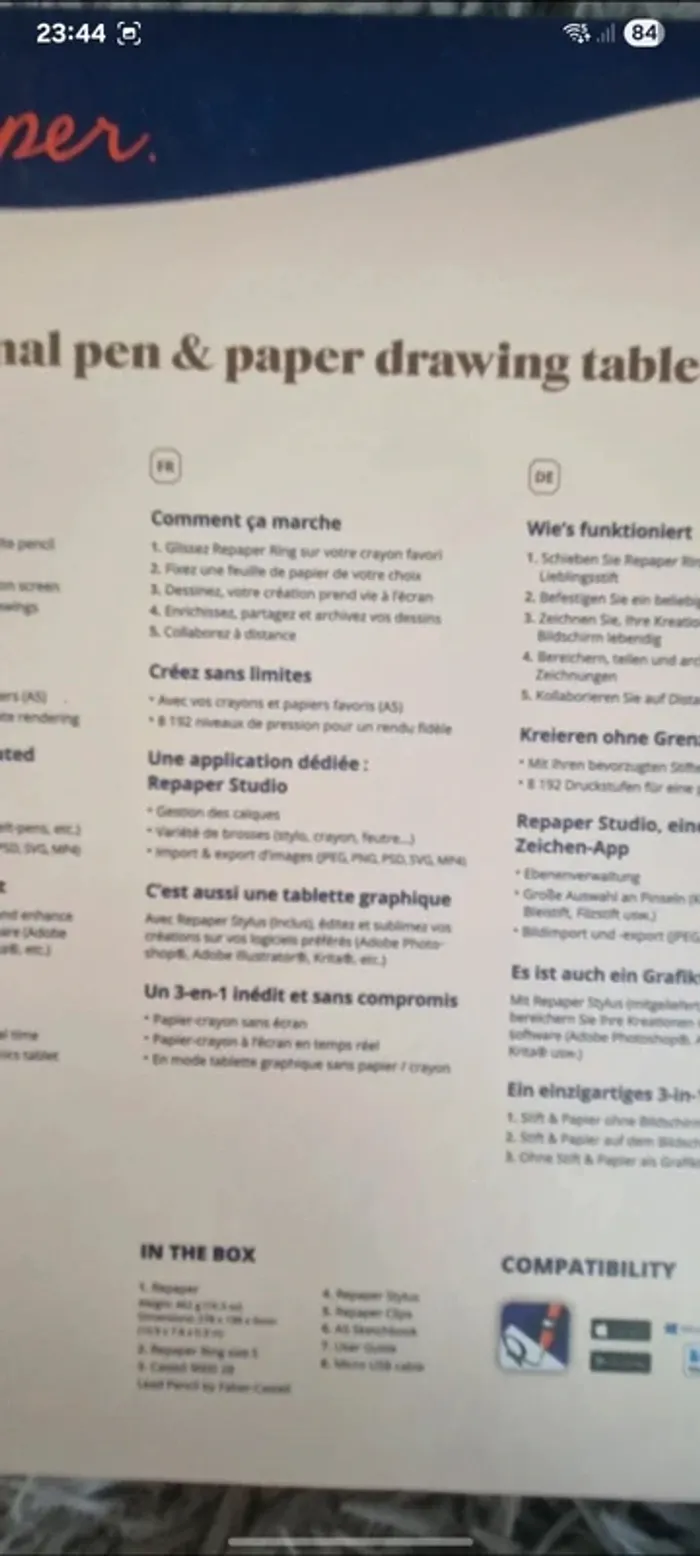 ISKN Repaper tablette graphique papier-crayon + stylet – comme neuve - photo numéro 5